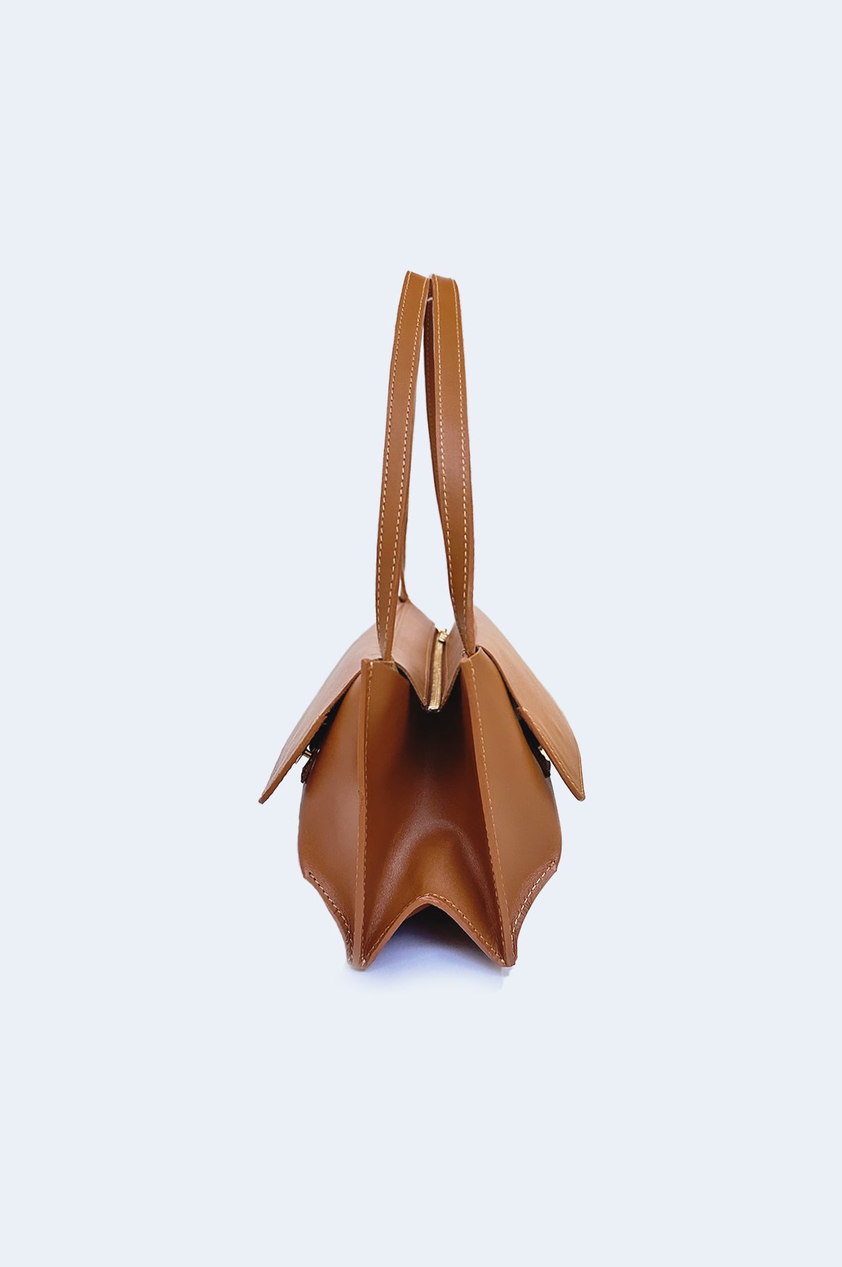 Bolso Marrón Piel Double Bag