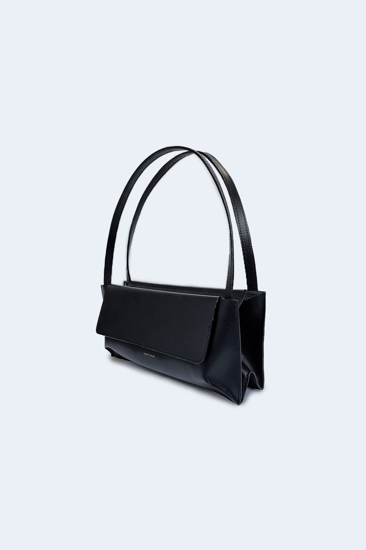Black Leather Double Bag