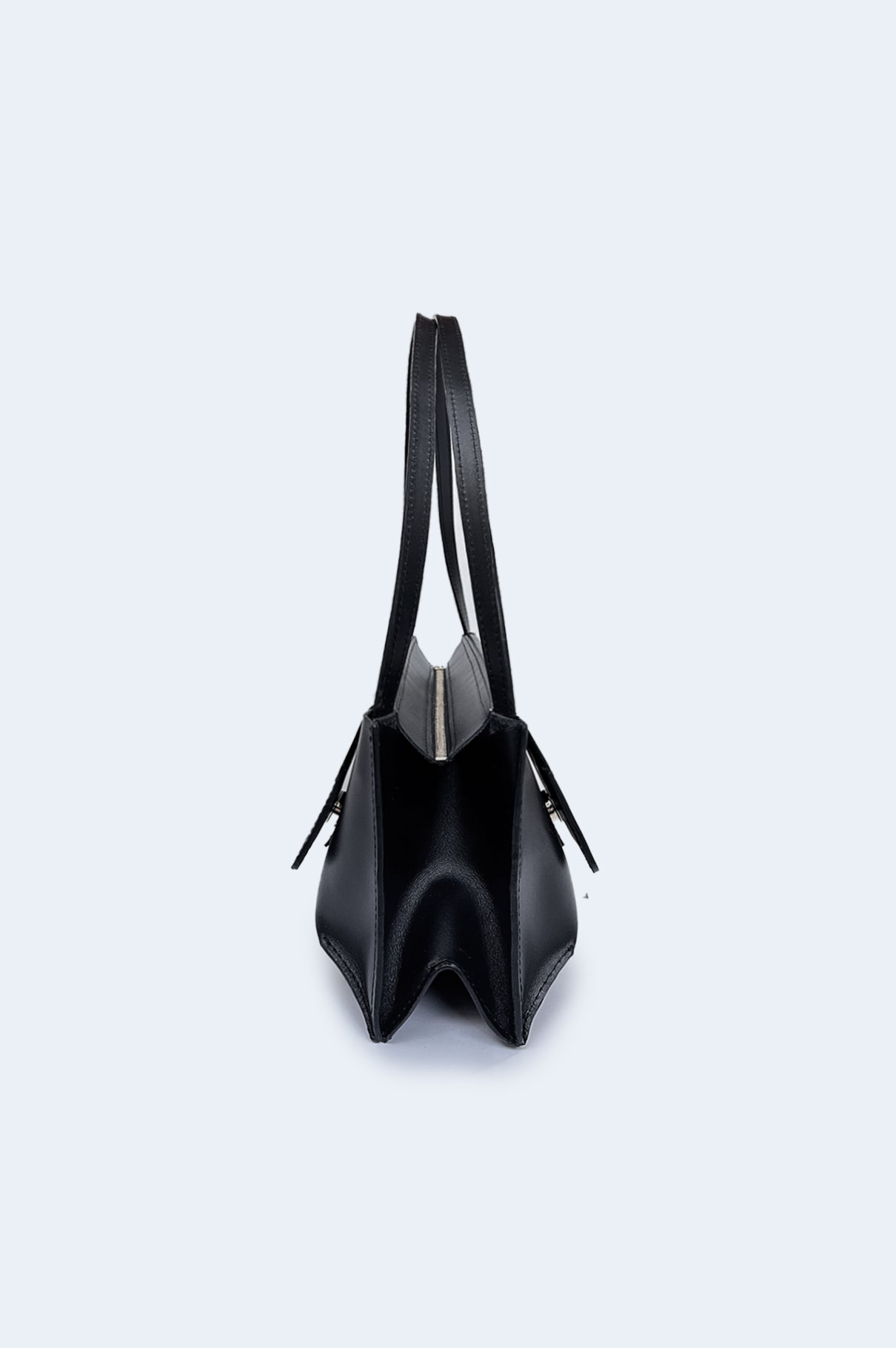 Black Leather Double Bag