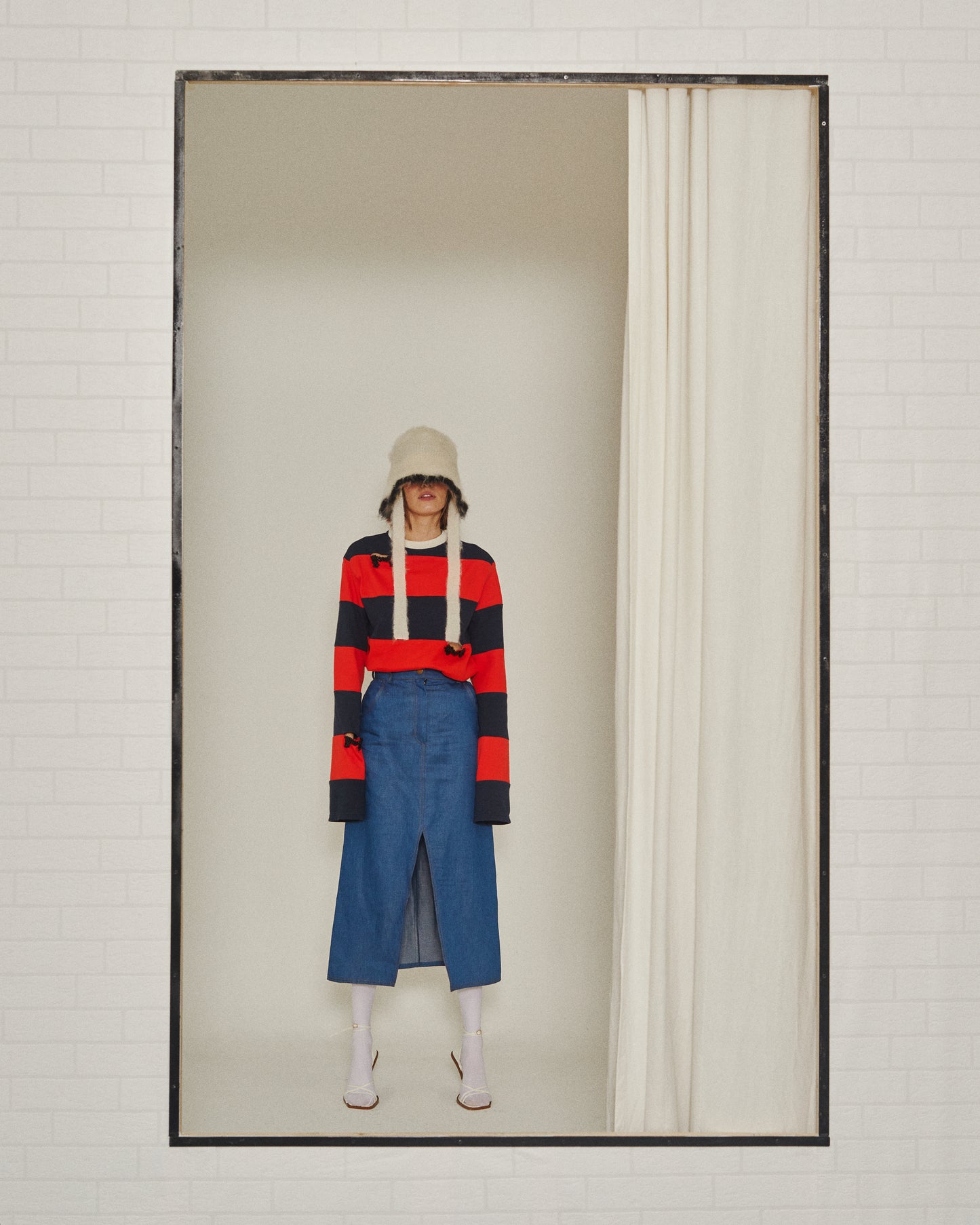 Striped Jumper With Embroidered Details