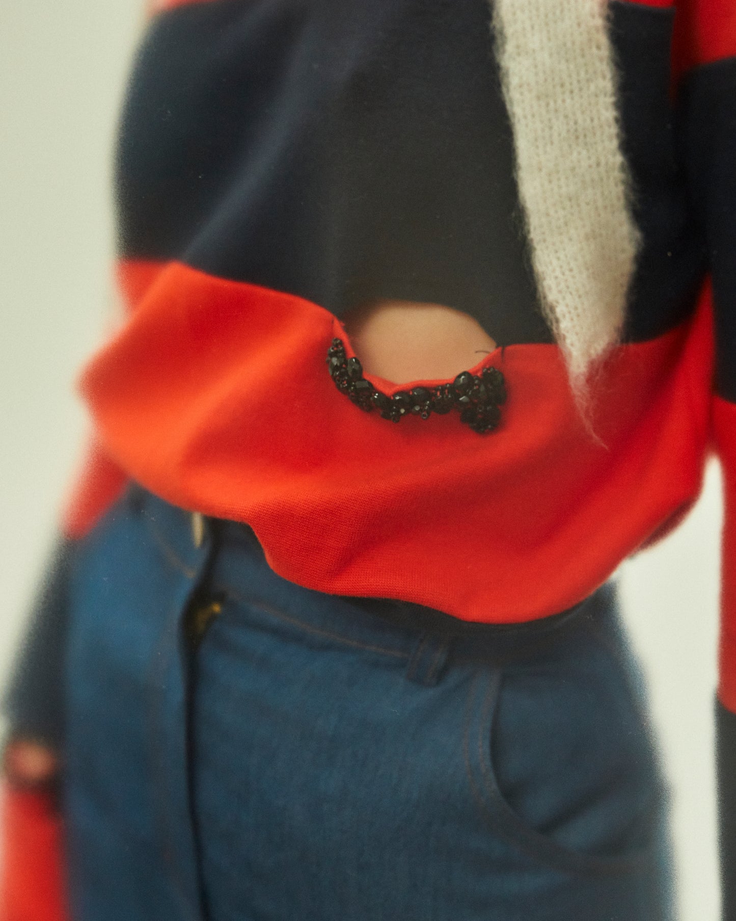 Striped Jumper With Embroidered Details