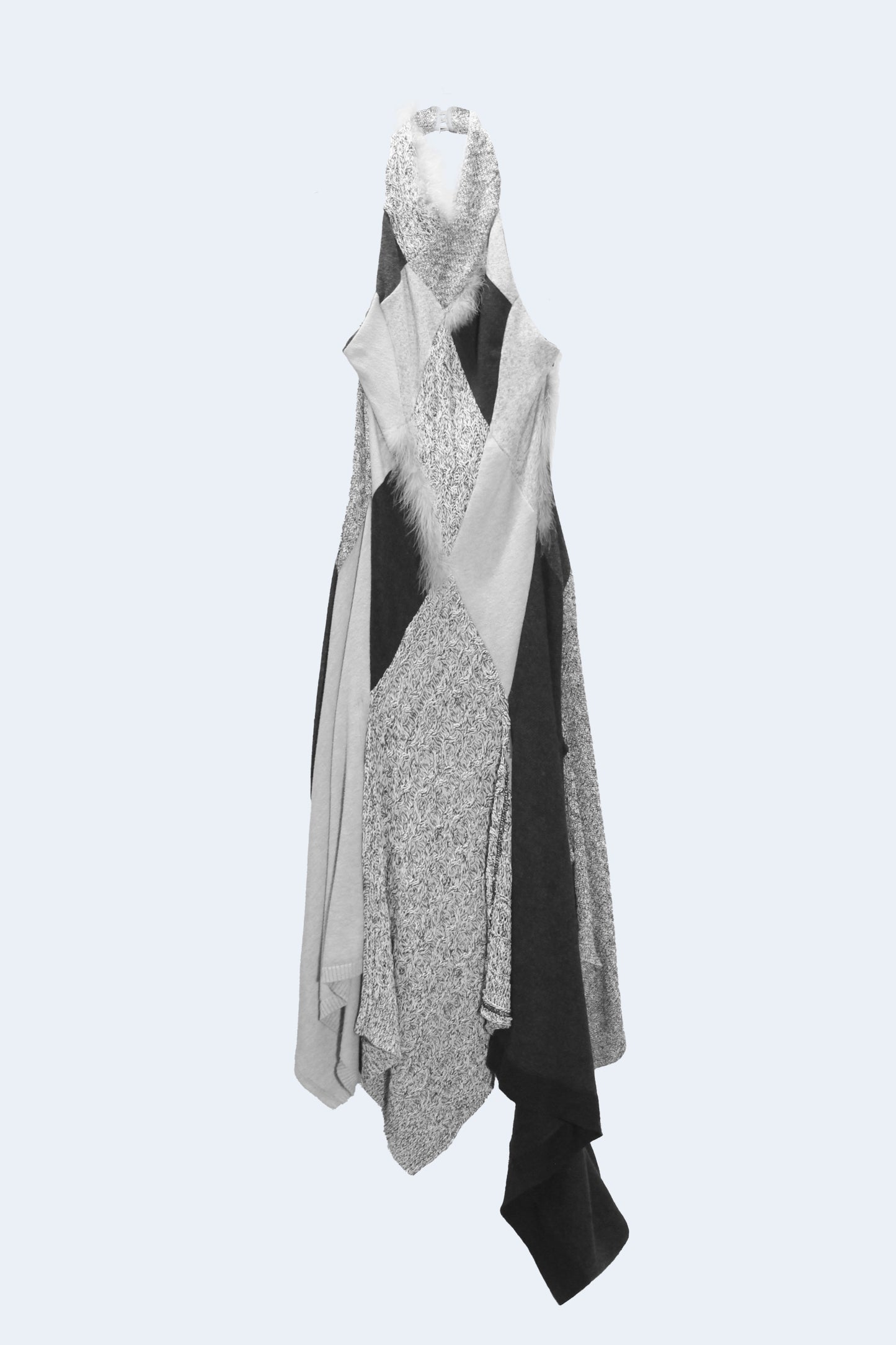 Grey Long Knit Dress
