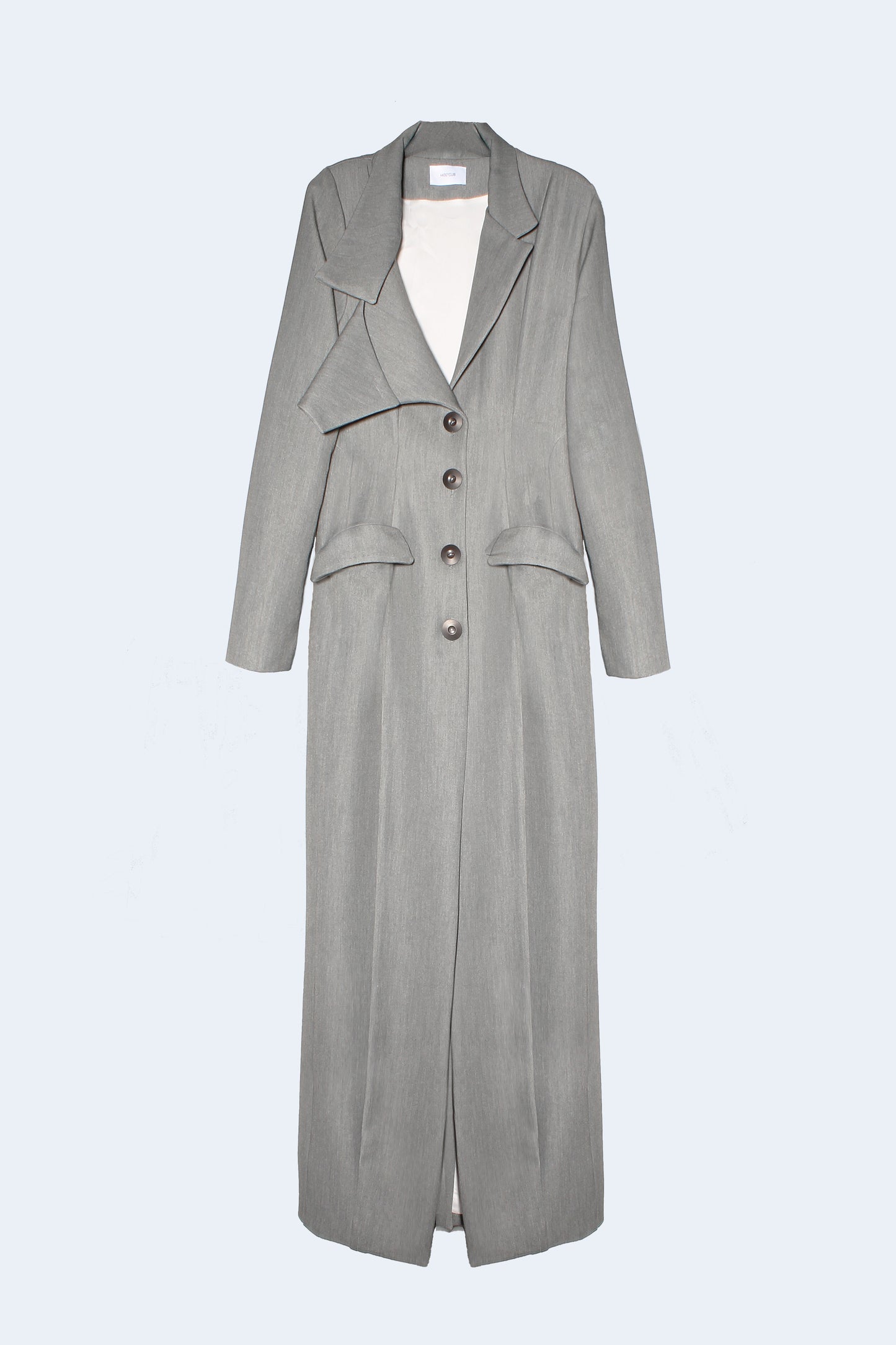 Grey Suit Straight Coat