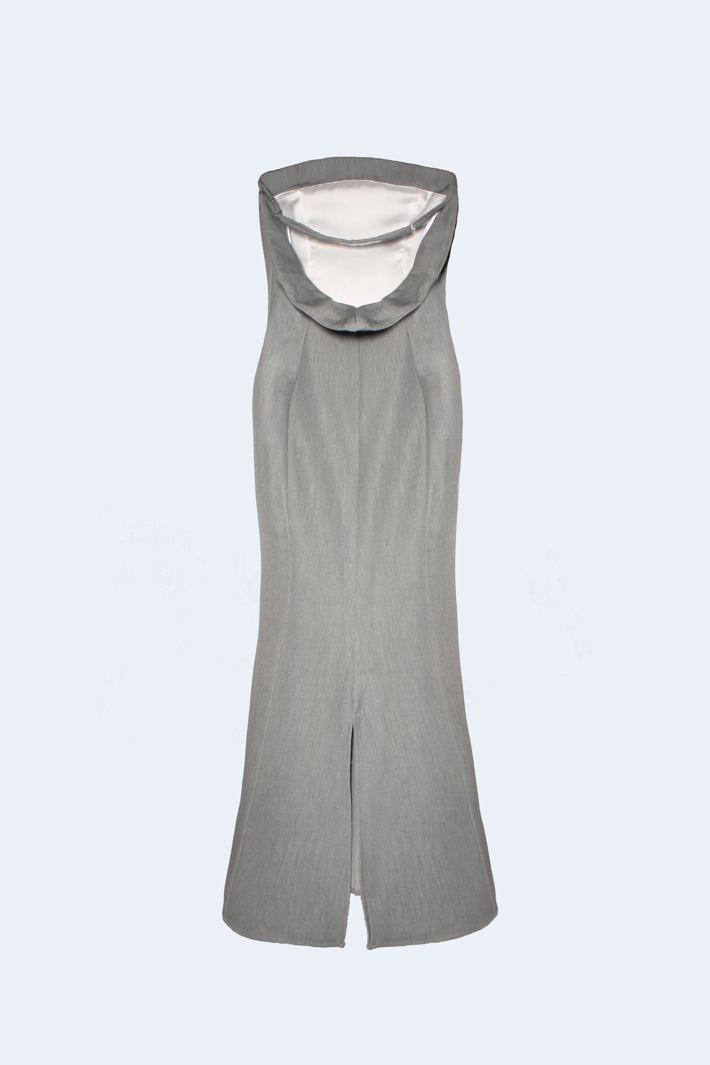 Grey Suit Fitted Dress