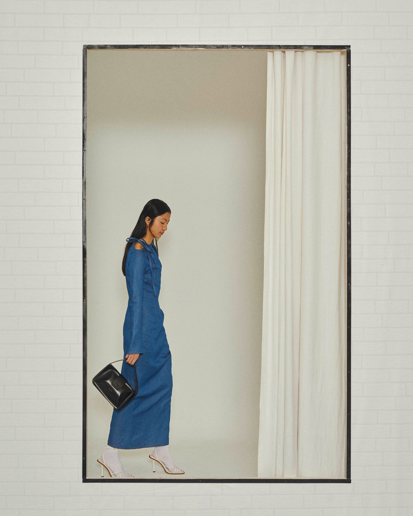 Denim Long Asymmetrical dress