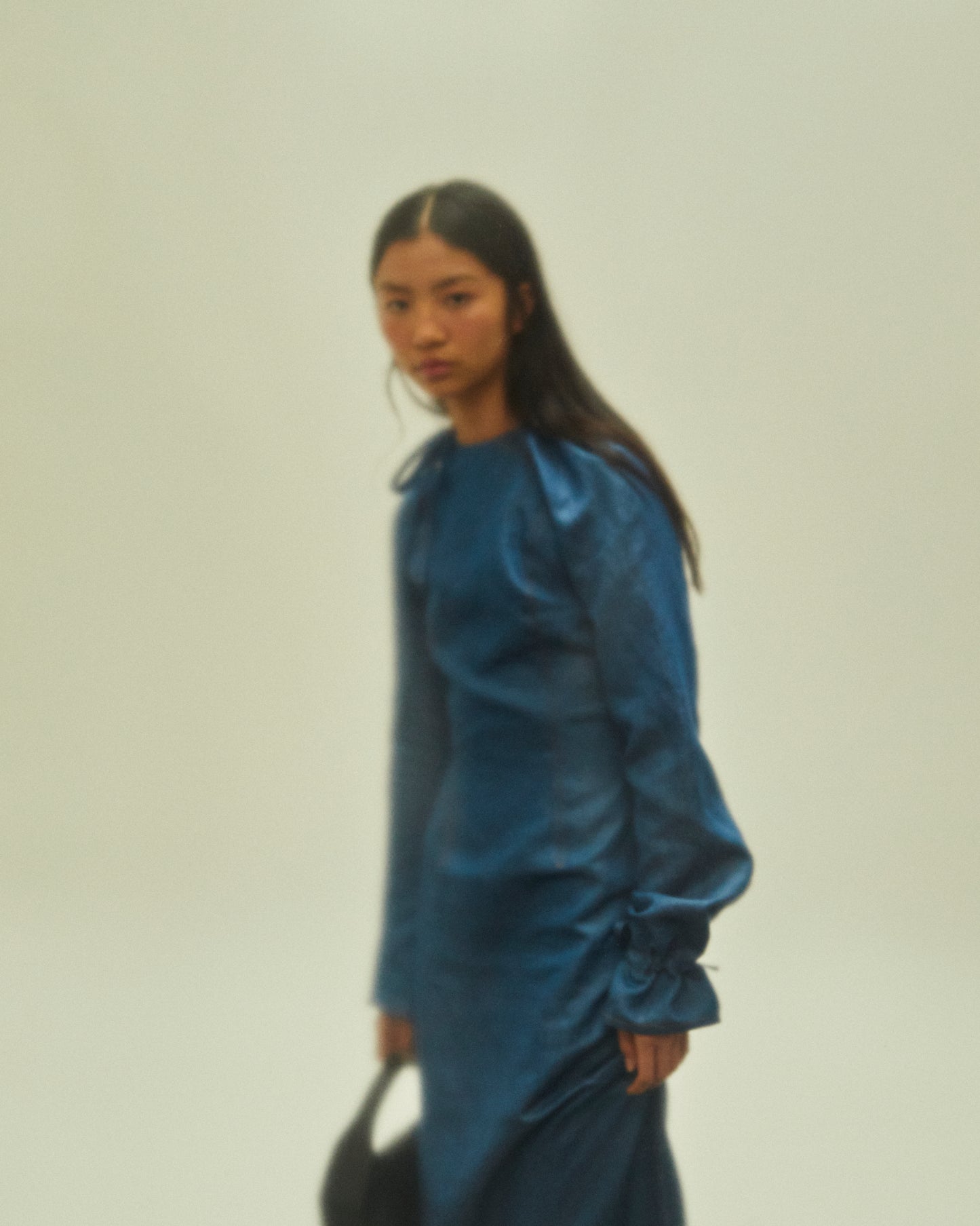 Denim Long Asymmetrical dress
