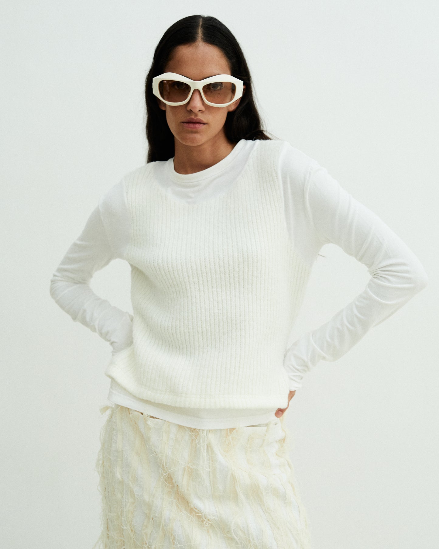 White Knit Jumper