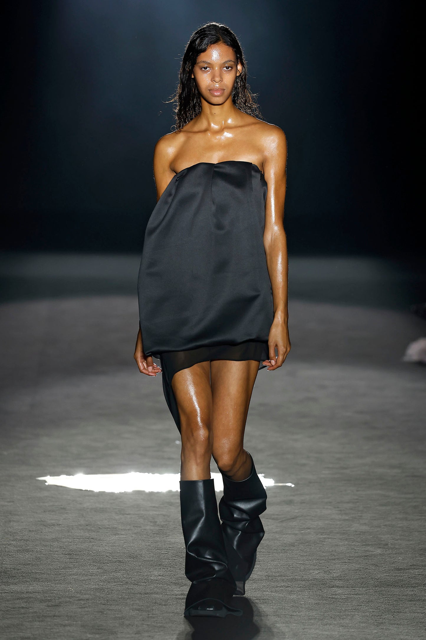 Cover Boots Black Leather