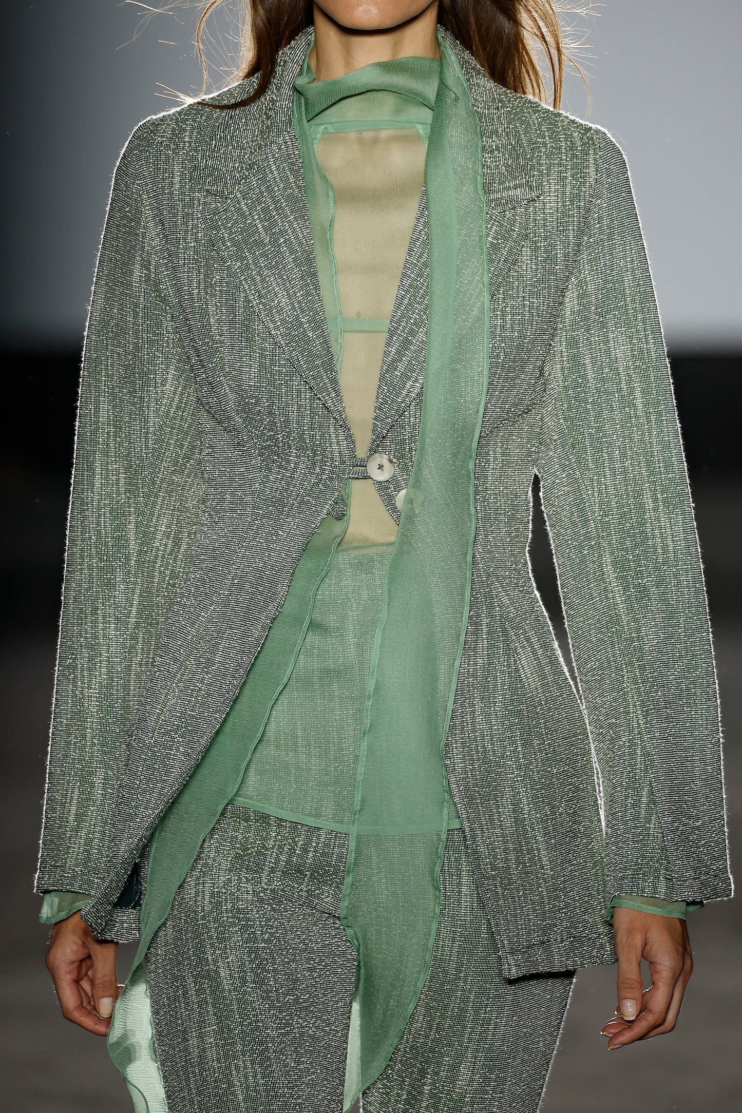 Soft Green Silk Blouse
