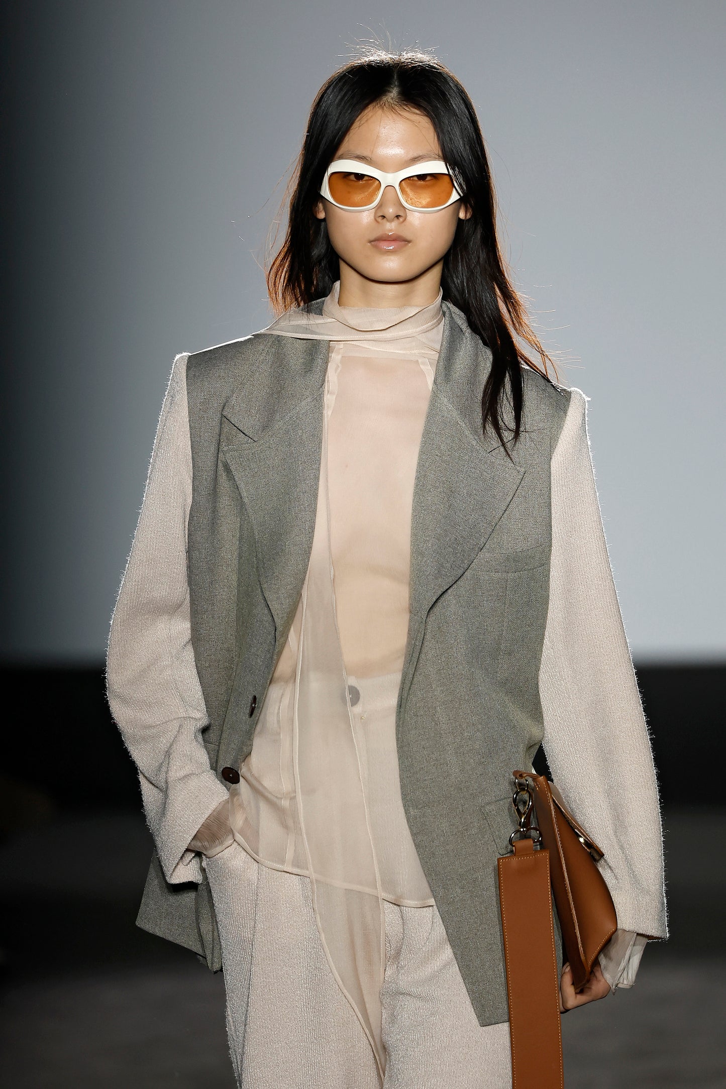 Soft Beige Knit Bermuda Pants