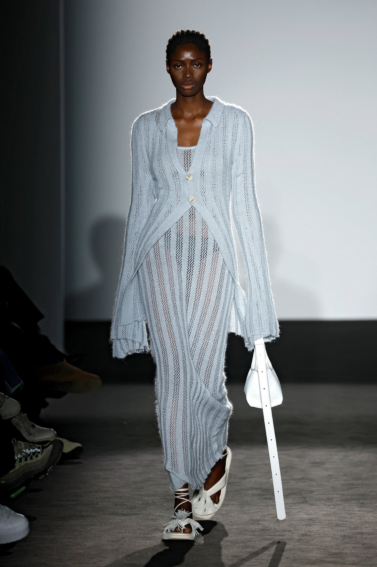 Soft Blue Knit Mohair Jumper