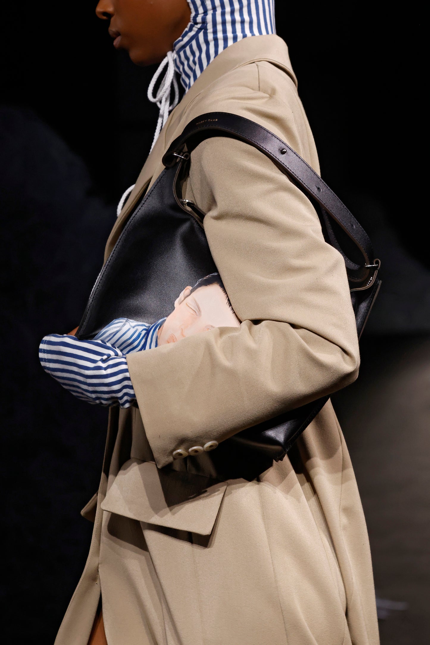 Beige Straight Suit Coat