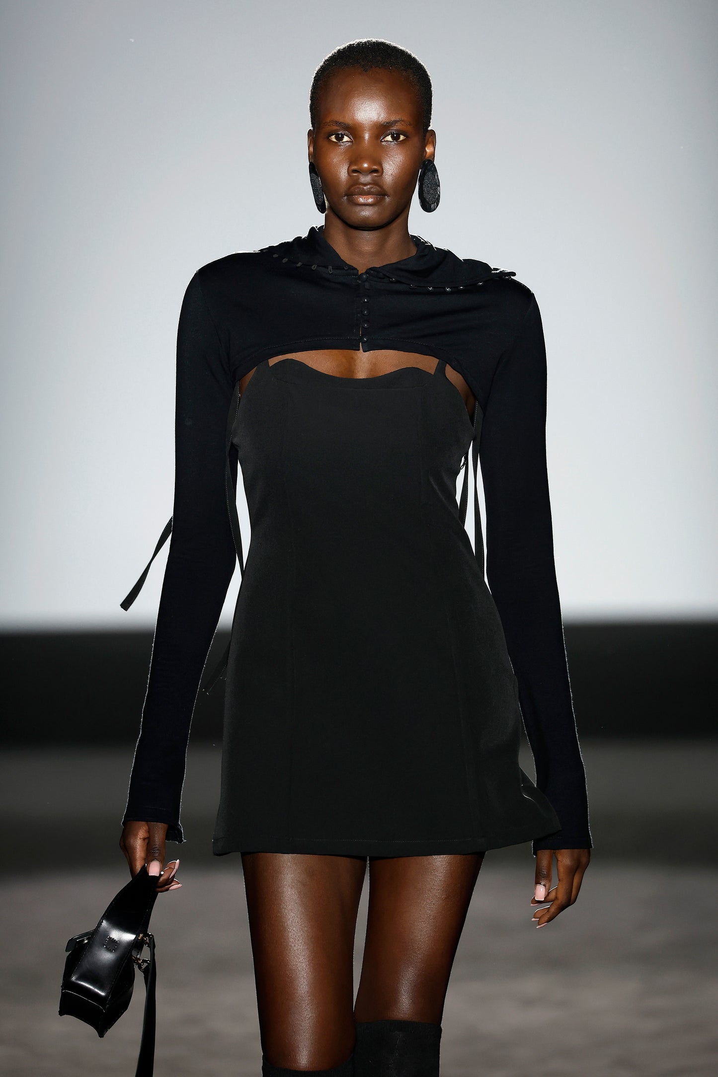 Black Knit Short Jacket