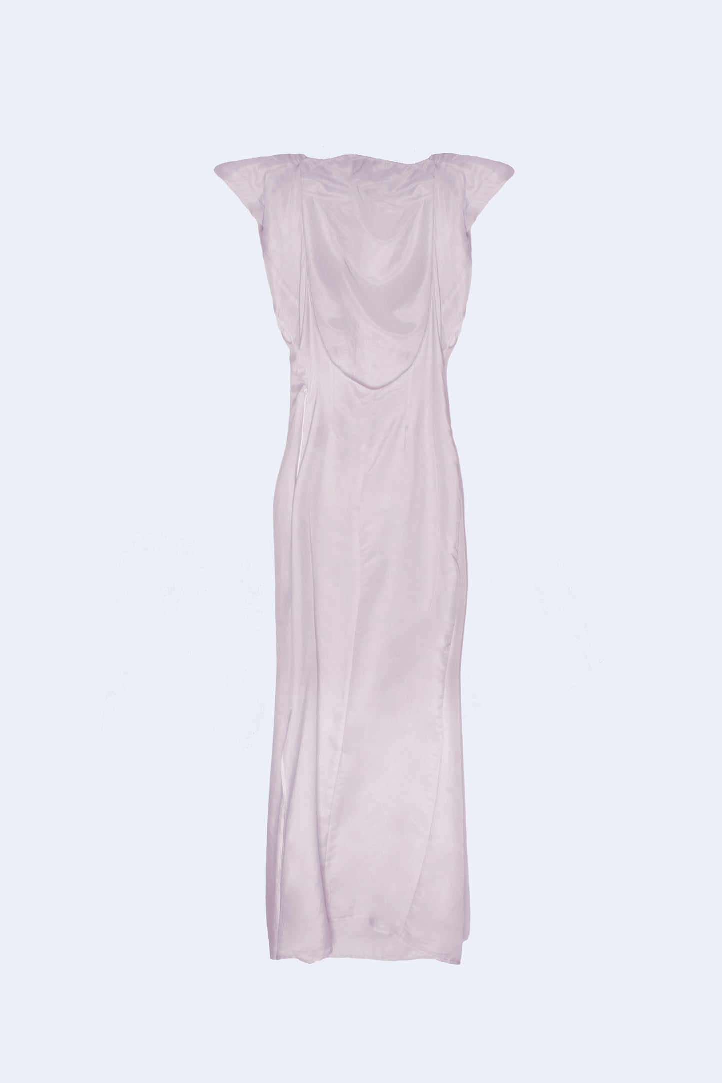 Light Pink And Cotton Asymmetrical Dress