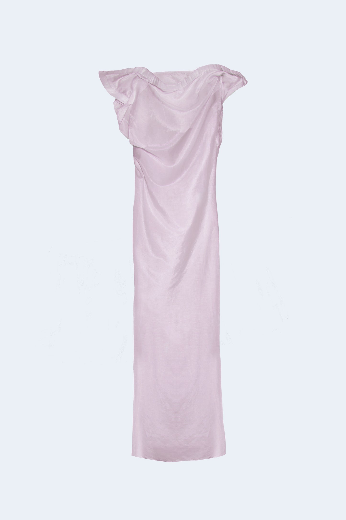 Light Pink And Cotton Asymmetrical Dress
