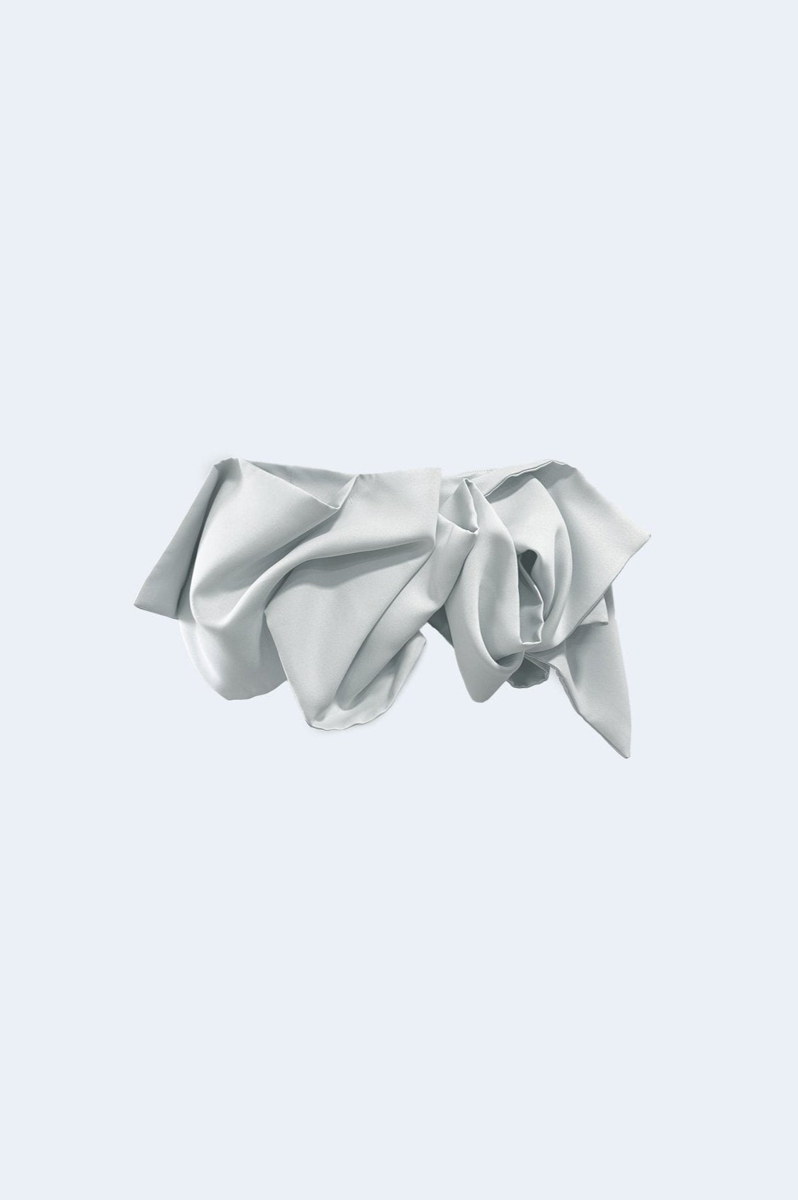 Ice Semi-Satin Volume Miniskirt