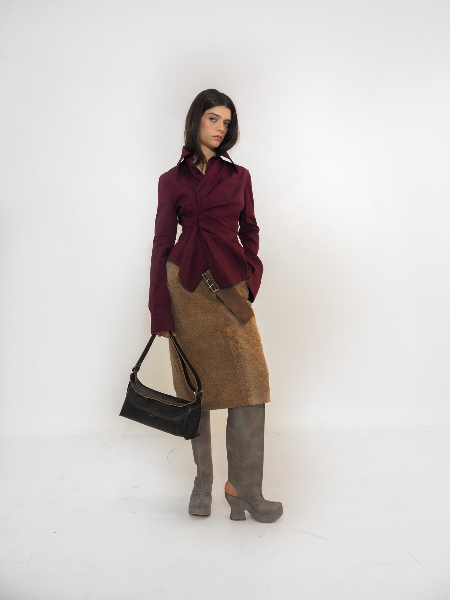 Garnet Asymmetrical Blouse