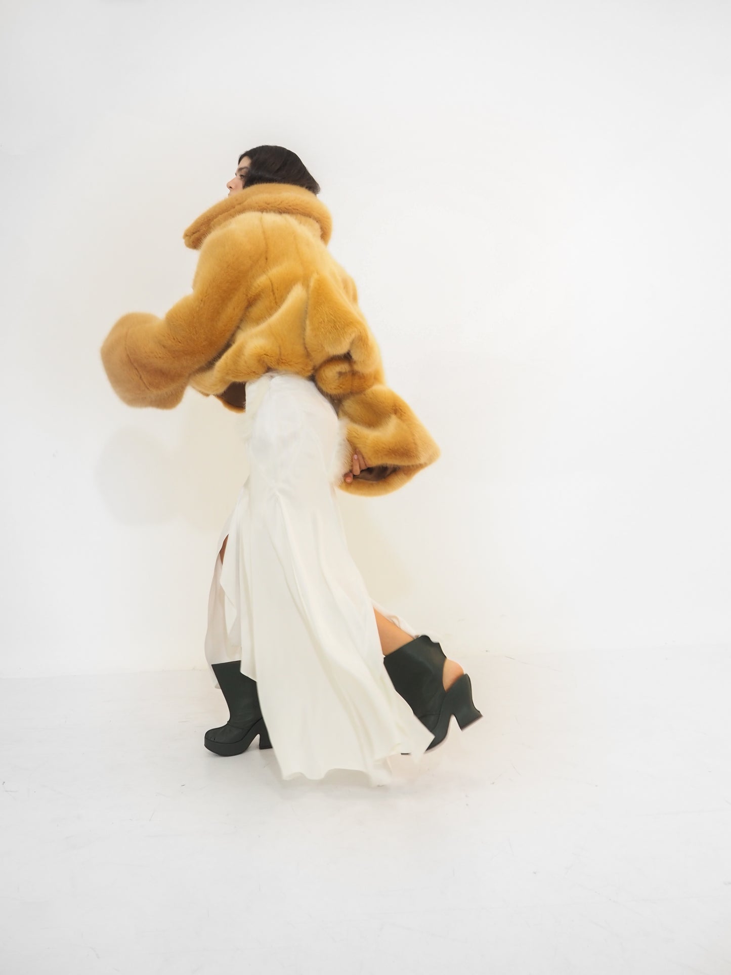 Caramel EcoFur Padded Jacket