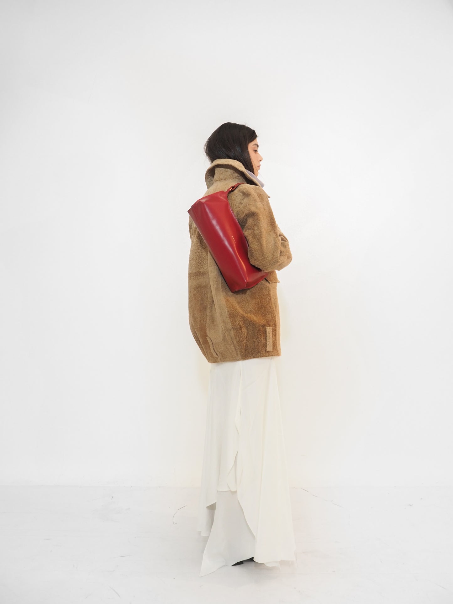 Beige Suade Leather jacket