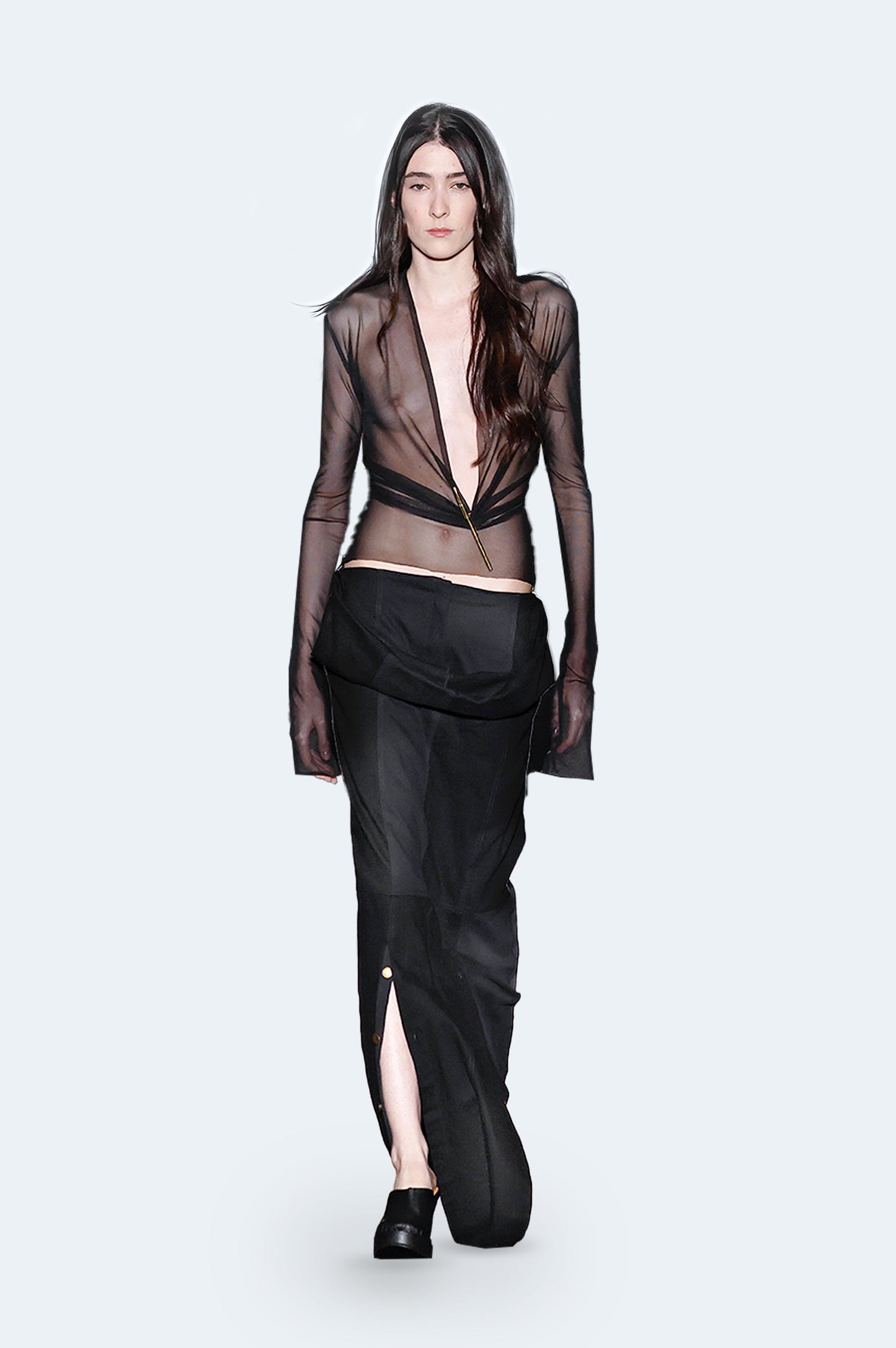 Black Tull Blouse