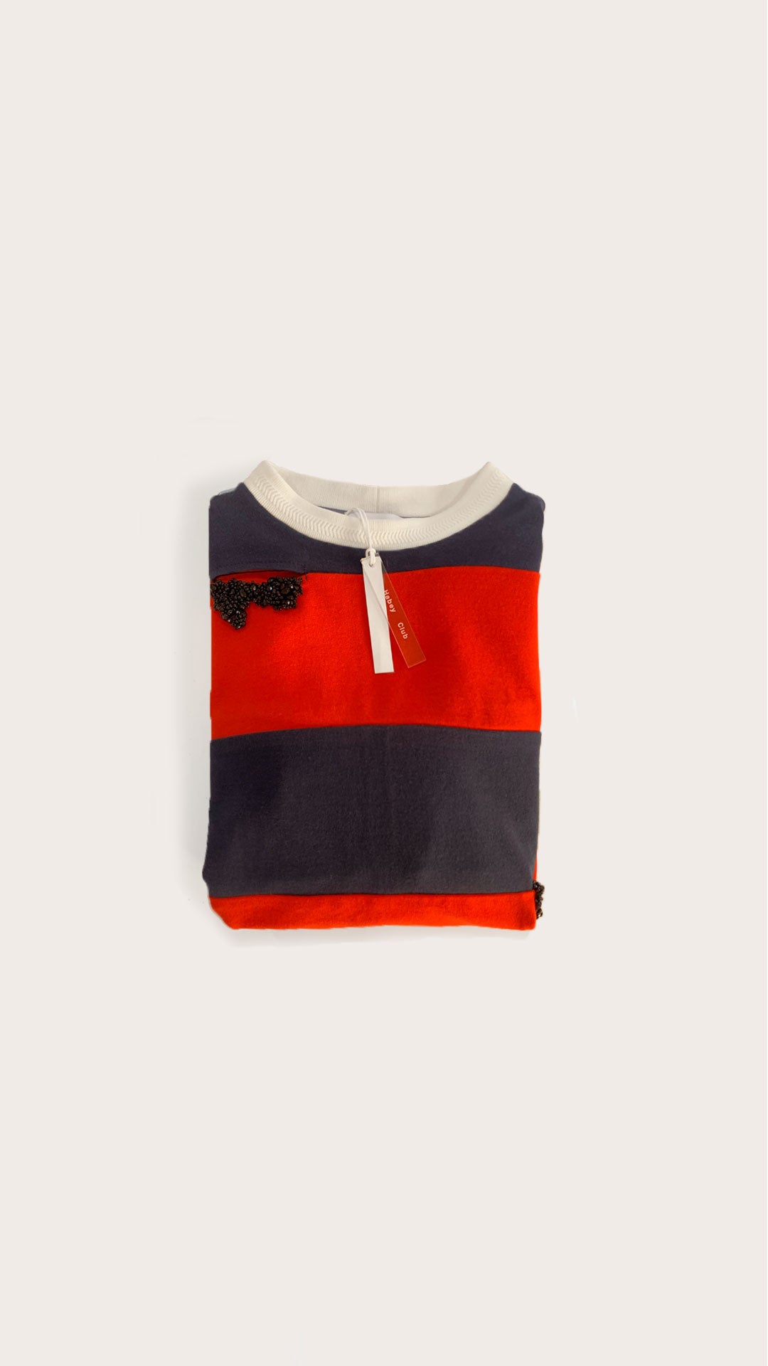 Striped Jumper With Embroidered Details