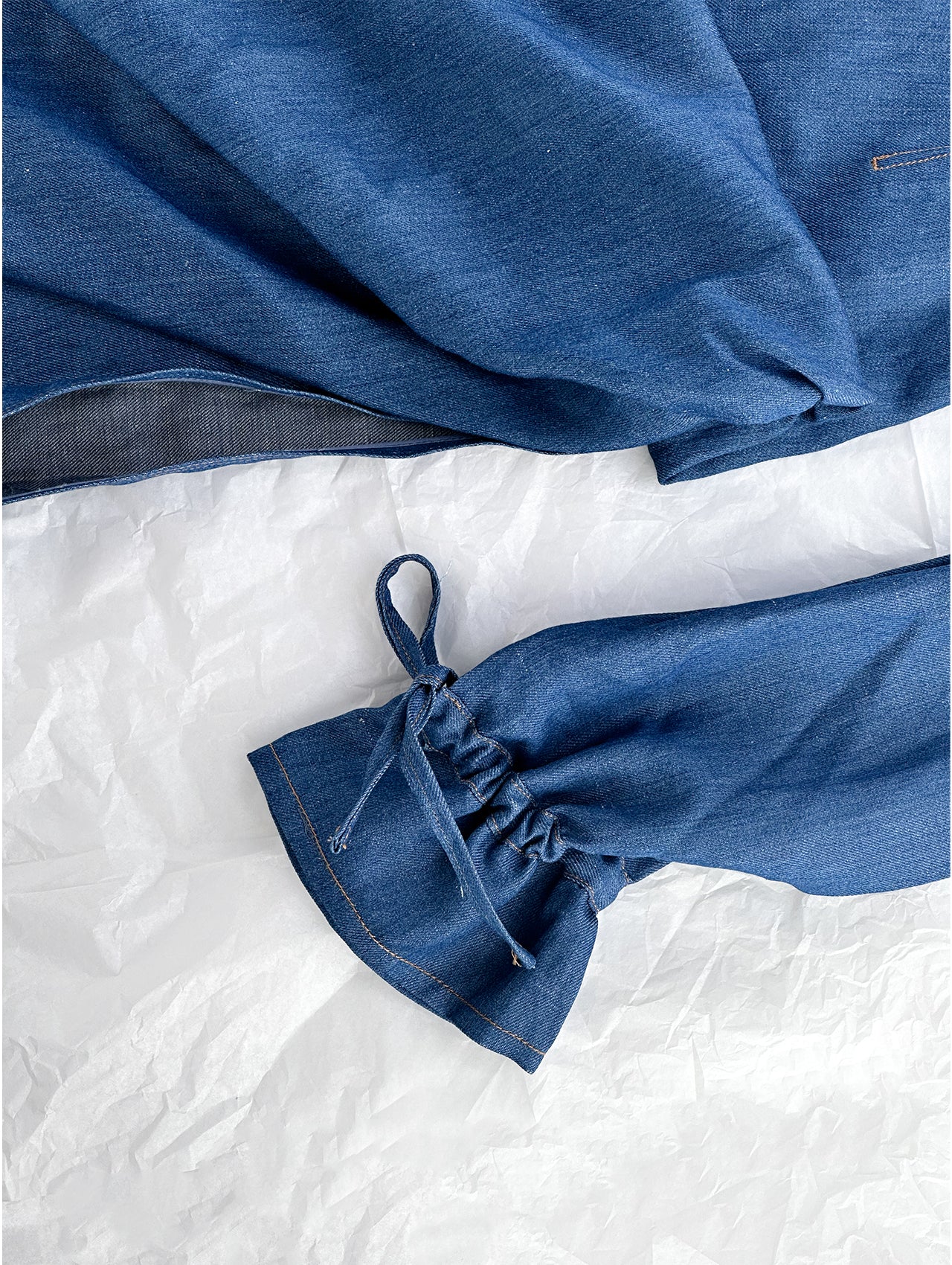 Denim Long Asymmetrical dress
