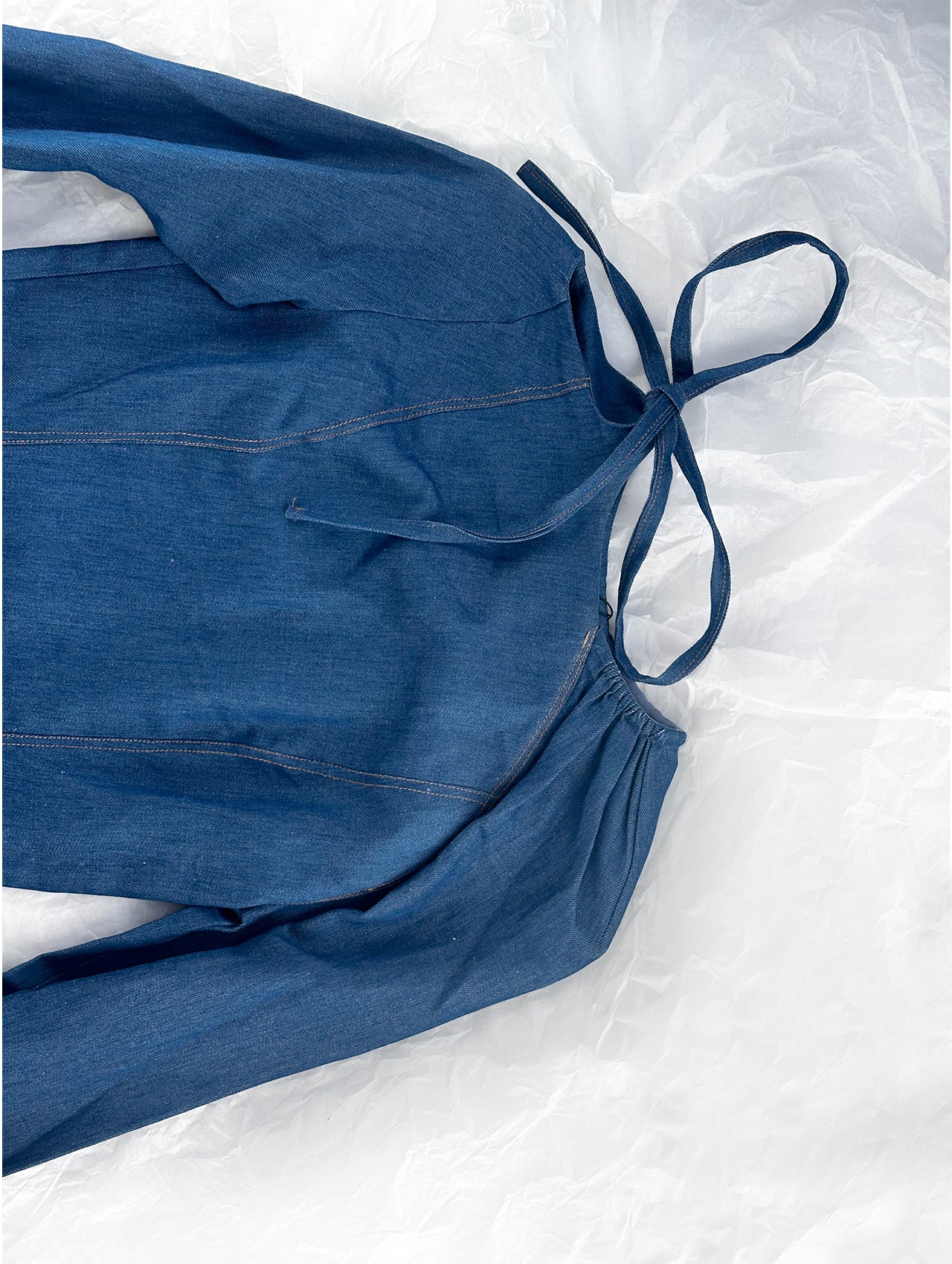 Denim Long Asymmetrical dress