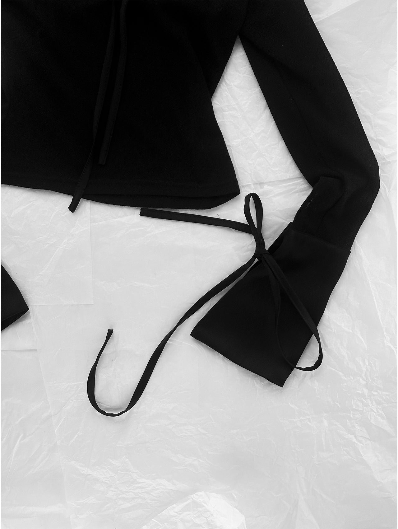 Black Knit Blouse