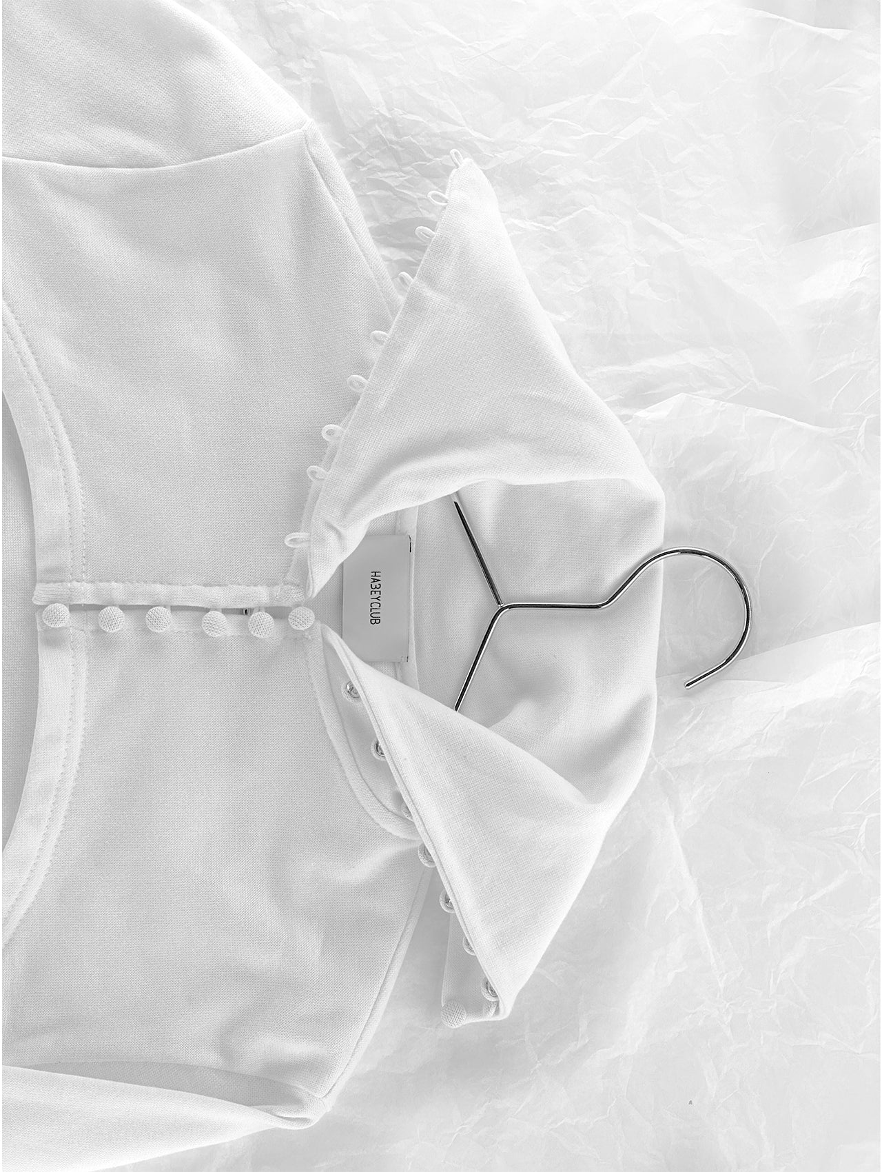 White Knit Short Jacket