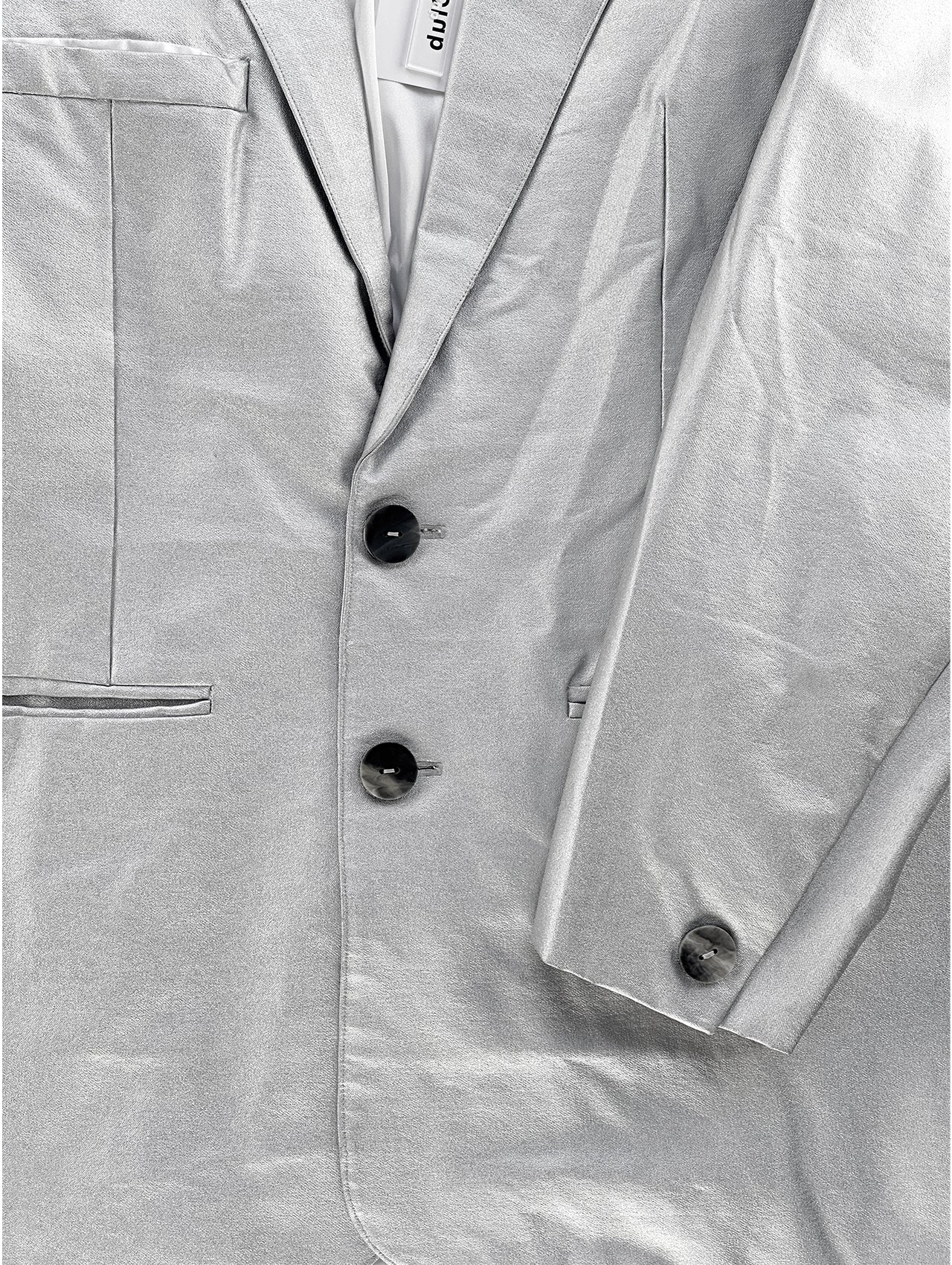Silver Oversized Blazer