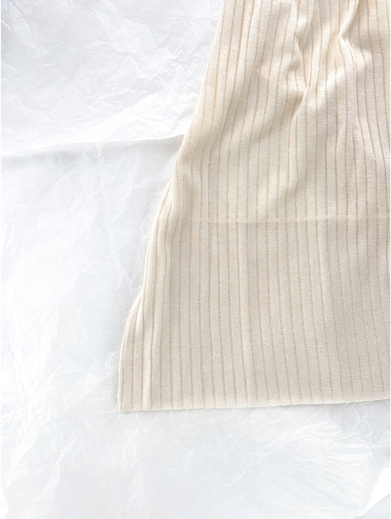 White Halter Knit Top