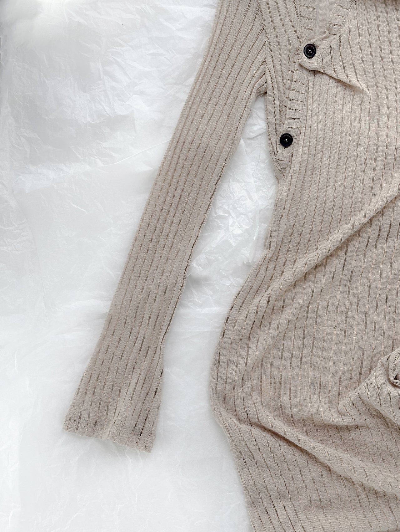 Beige Light Knit Dress