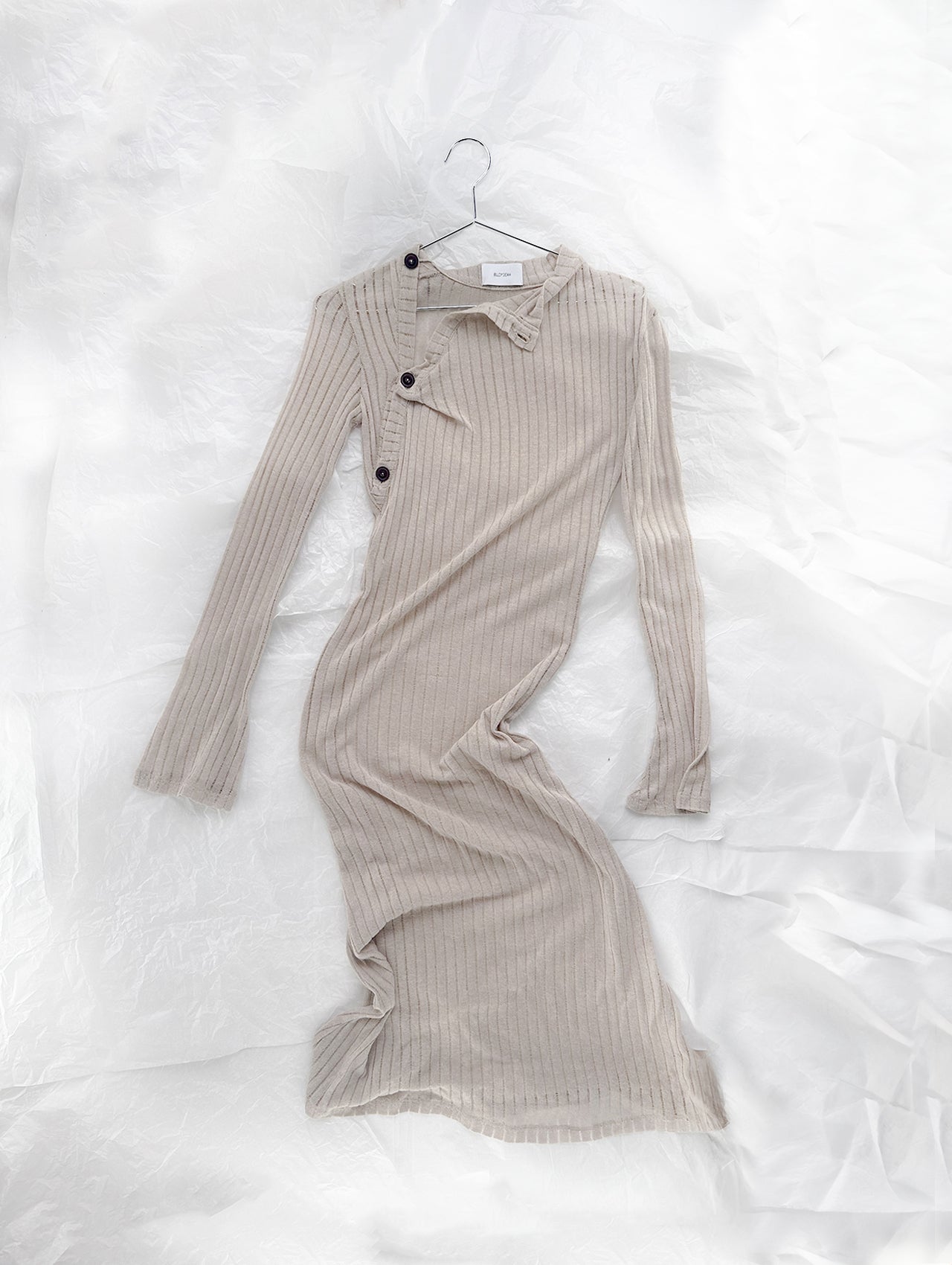Beige Light Knit Dress