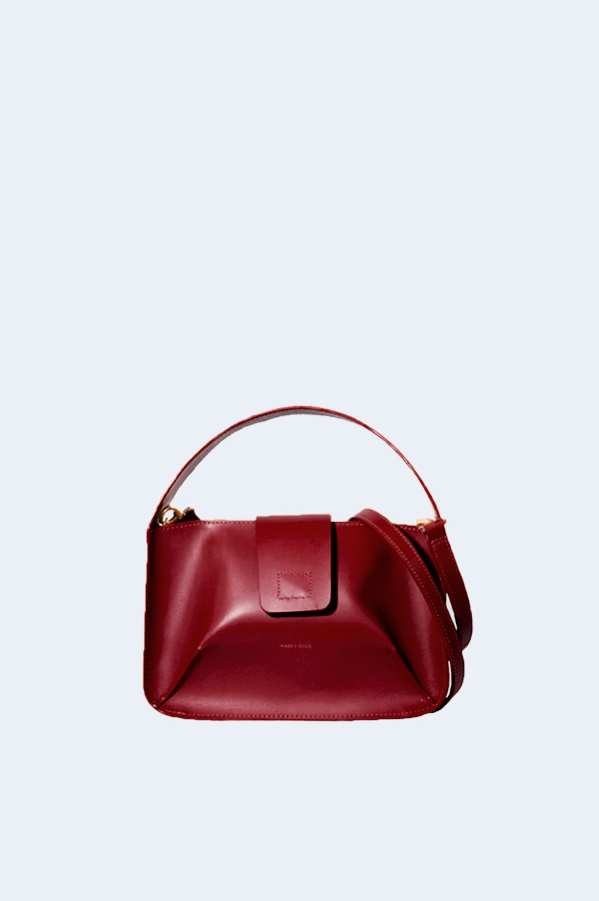 Cherry Leather Bowl Bag