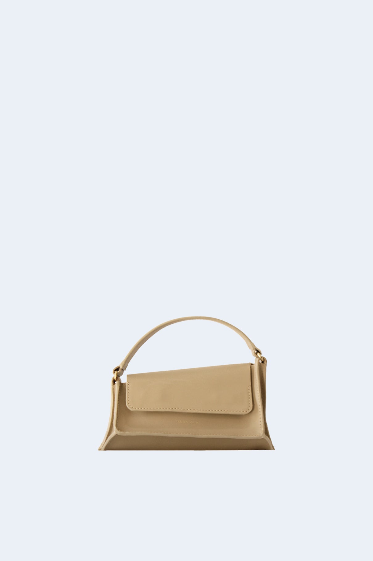 Beige Crash Leather Mini Bag