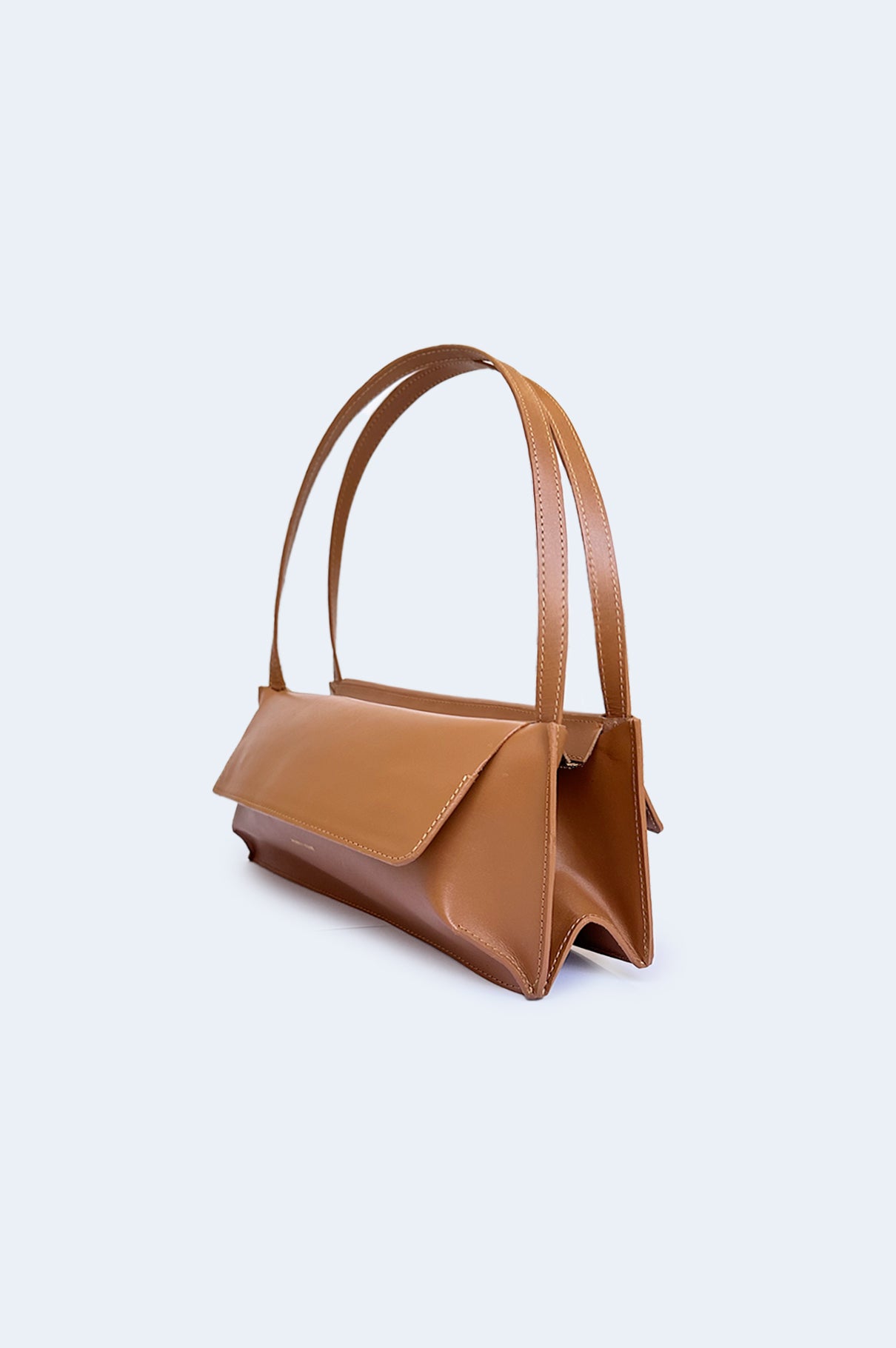 Bolso Marrón Piel Double Bag