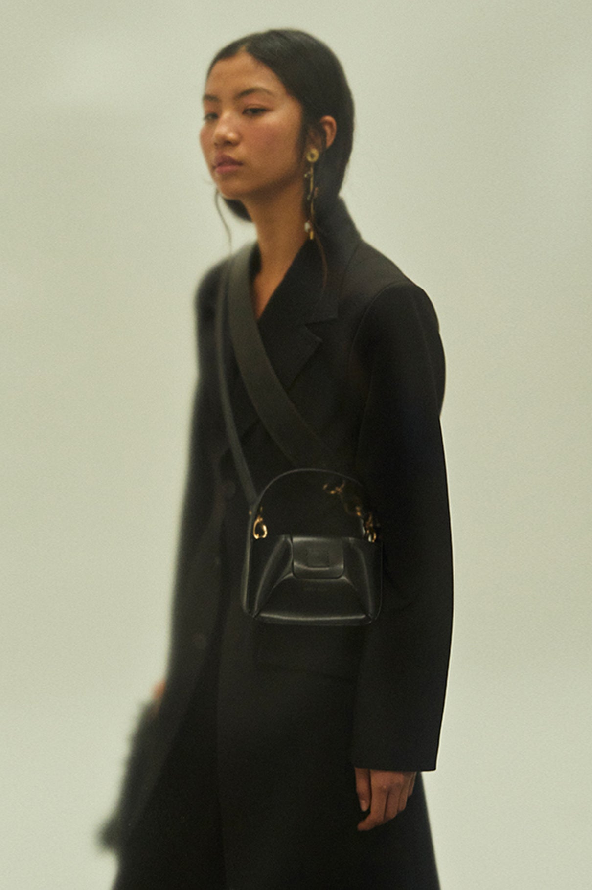 Bolso Negro Piel MiniBowl