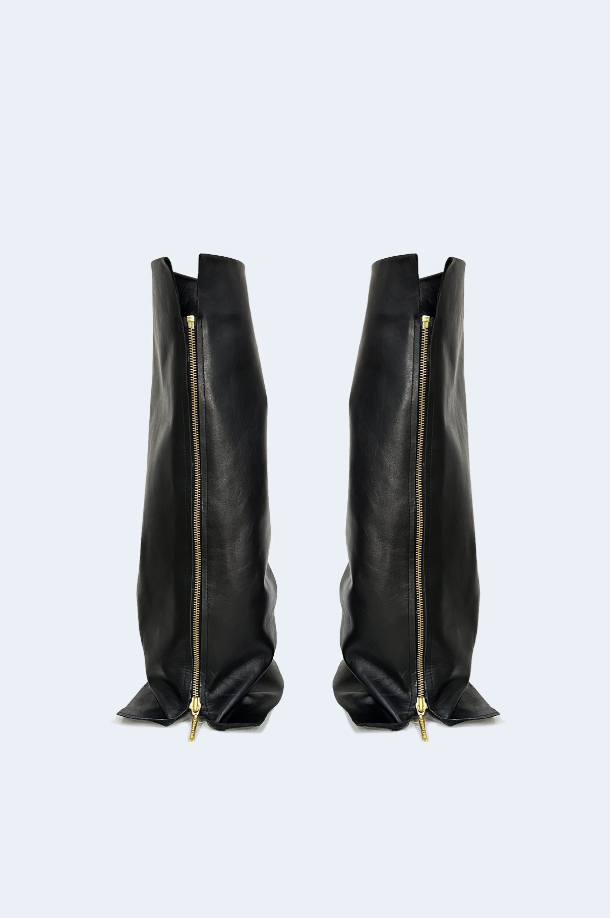 Cover Boots Black Leather