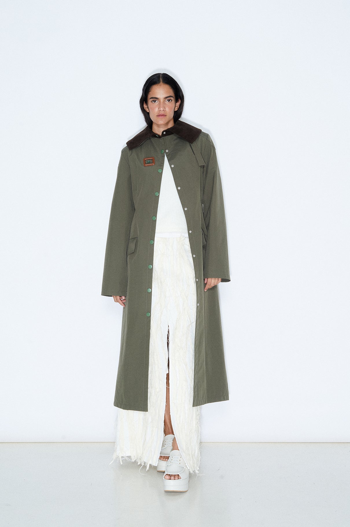 Green 'New Classic' Gabardine