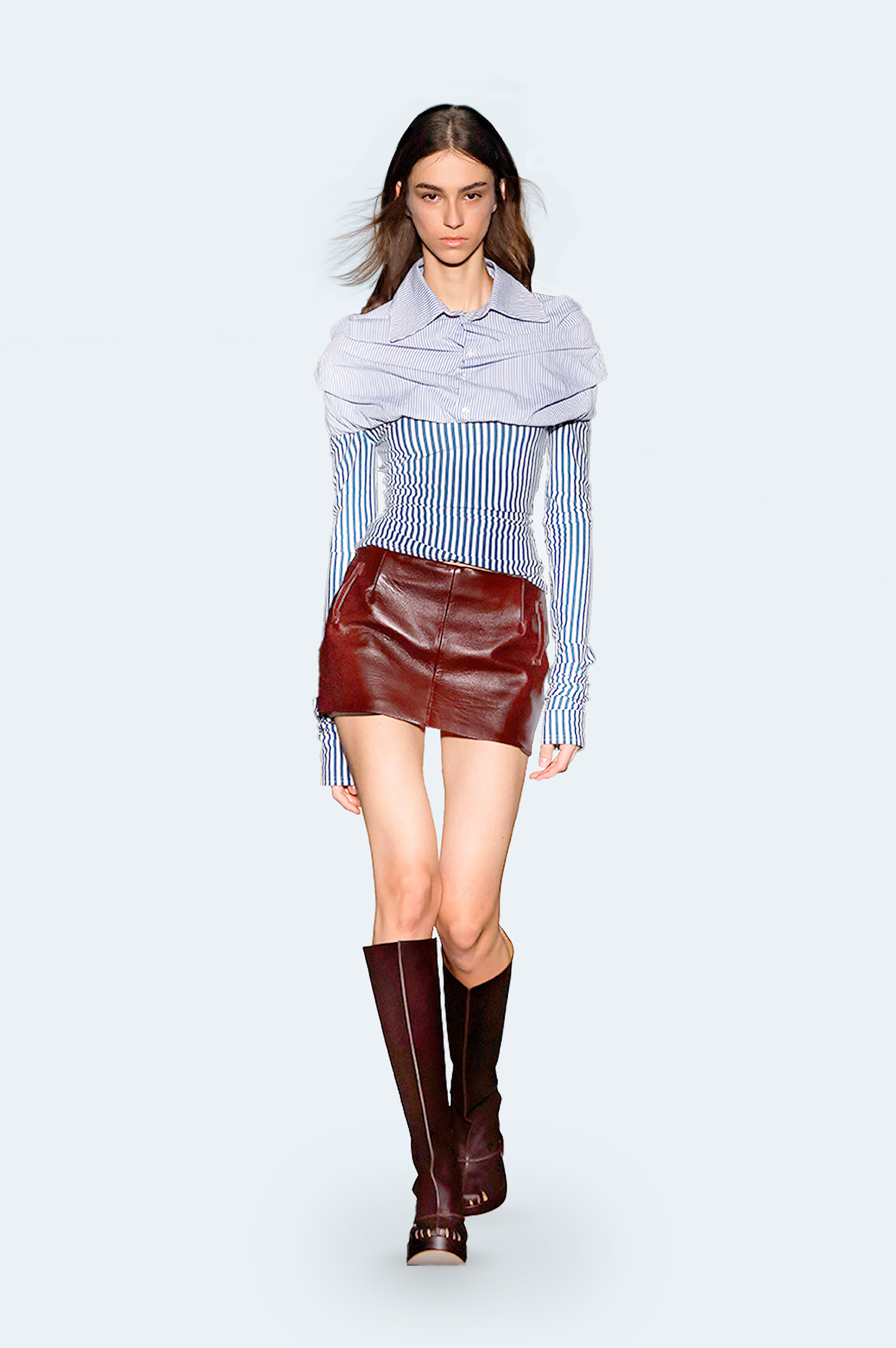 Red Wine Miniskirt Pants