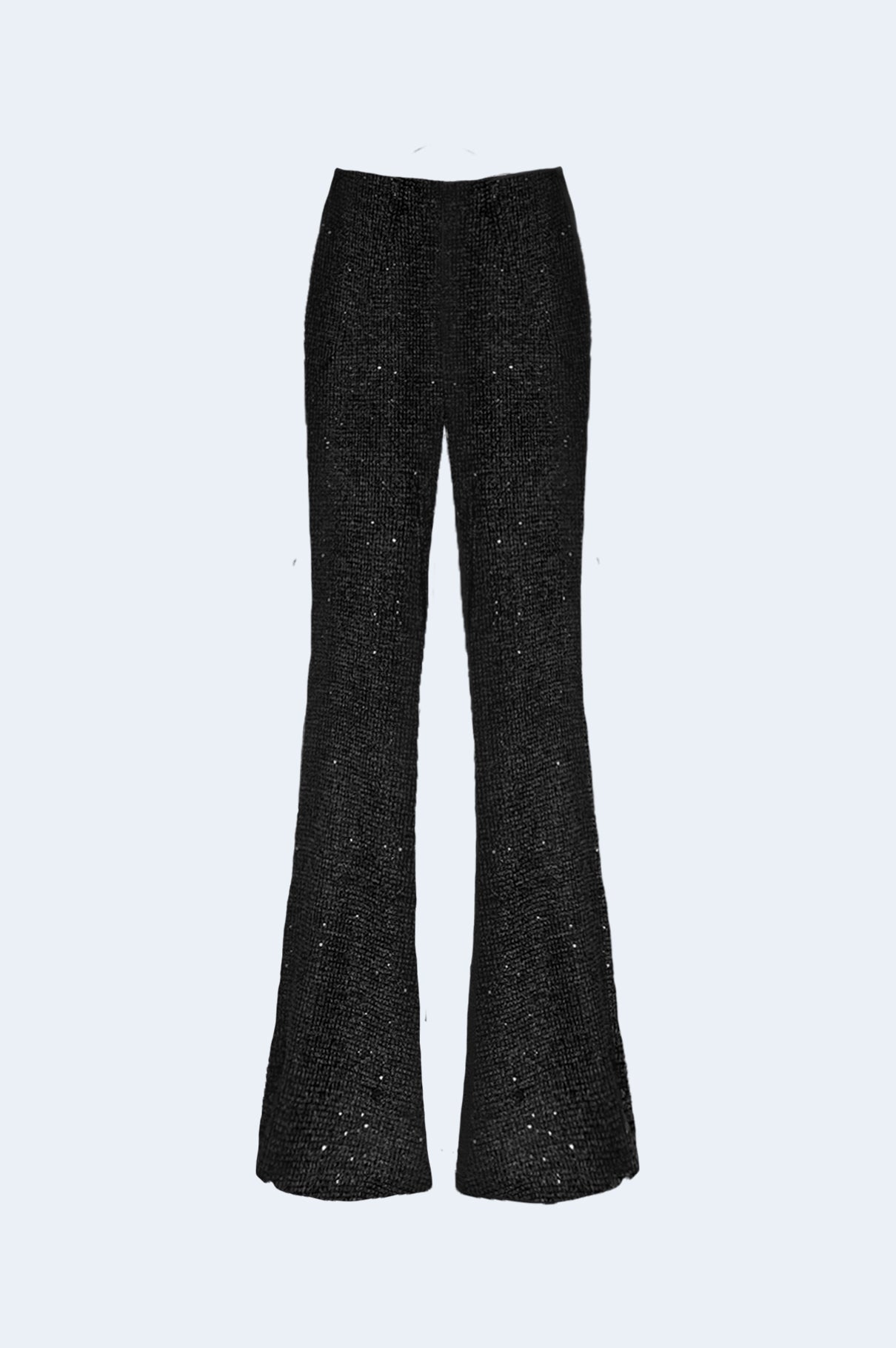Pantalón punto negro lentejuelas