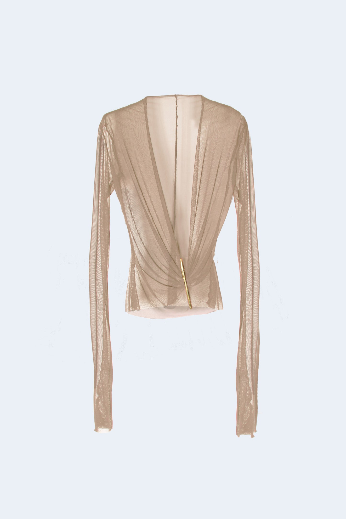 Beige Tull Blouse