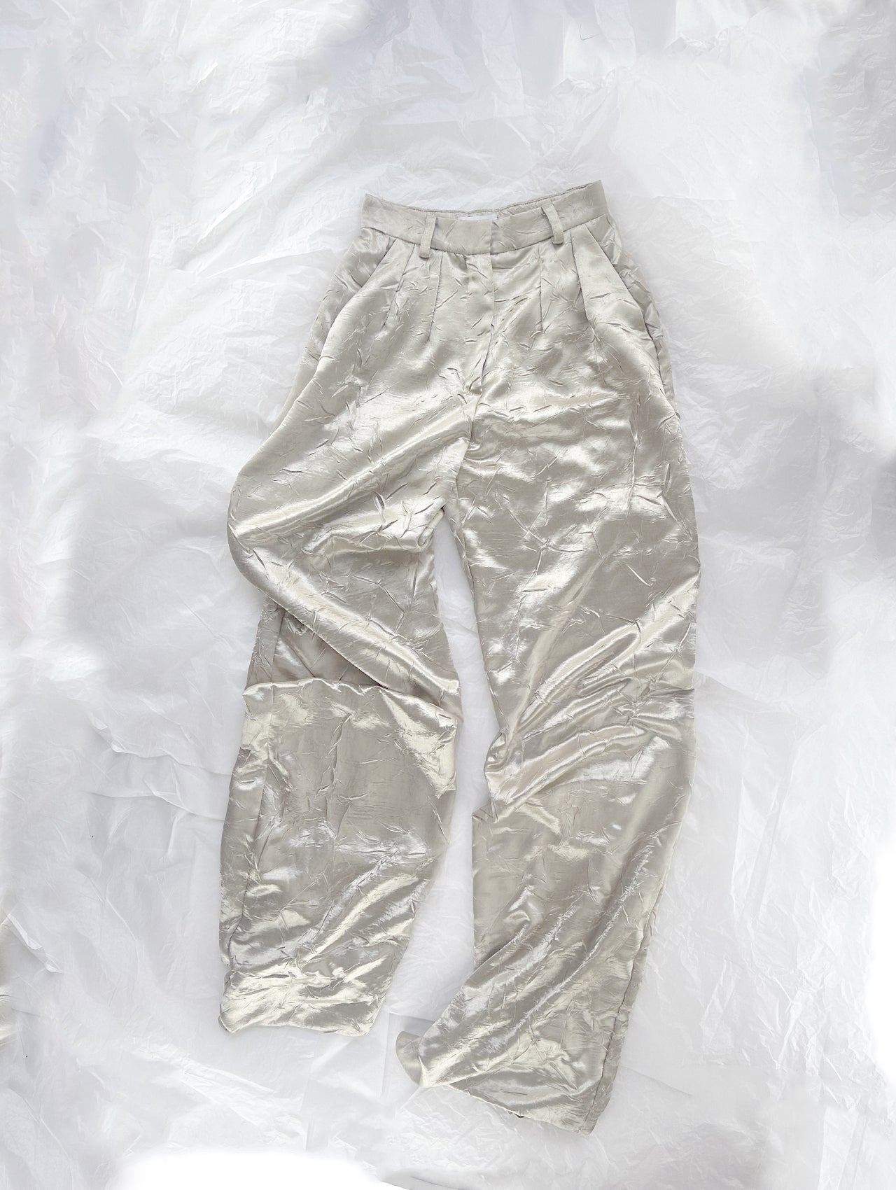 Semisatin Light Olive Pants