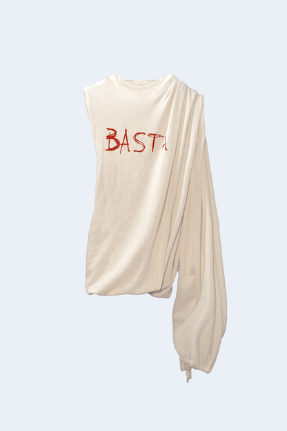 BASTA beige asymmetrical blouse