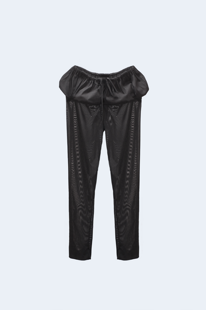 Black tul capri pants