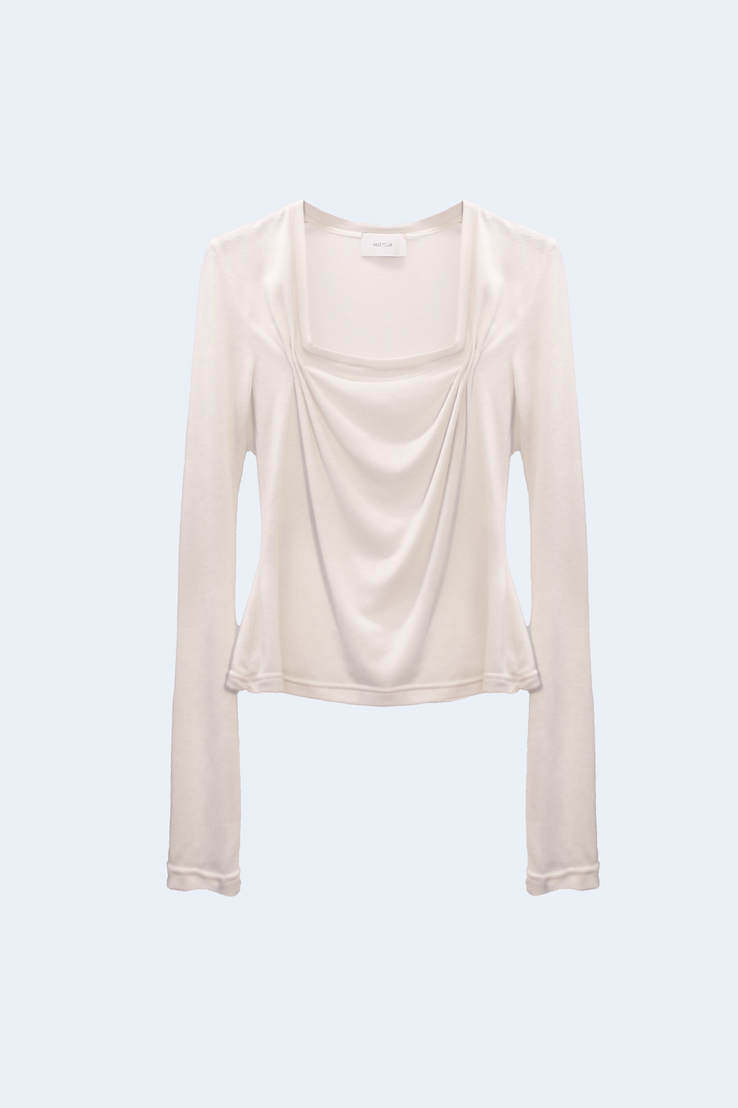Beige soft knit blouse