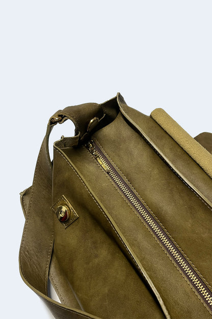 Olive Green Maxi Crash Bag