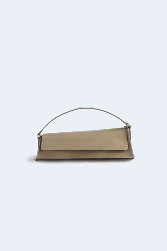 Taupe Elongate Crash Bag
