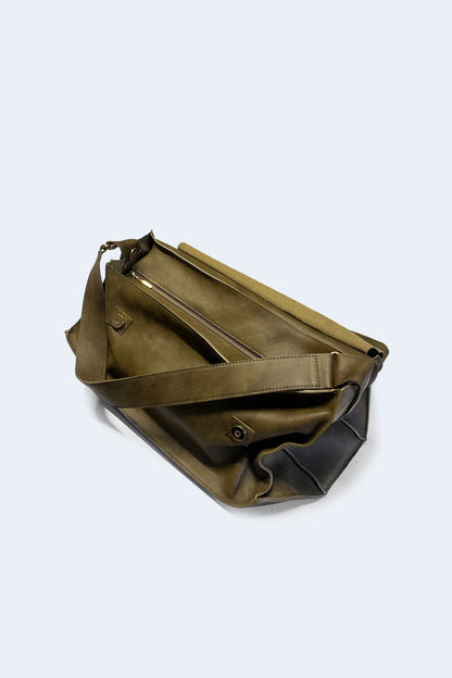 Olive Green Maxi Crash Bag
