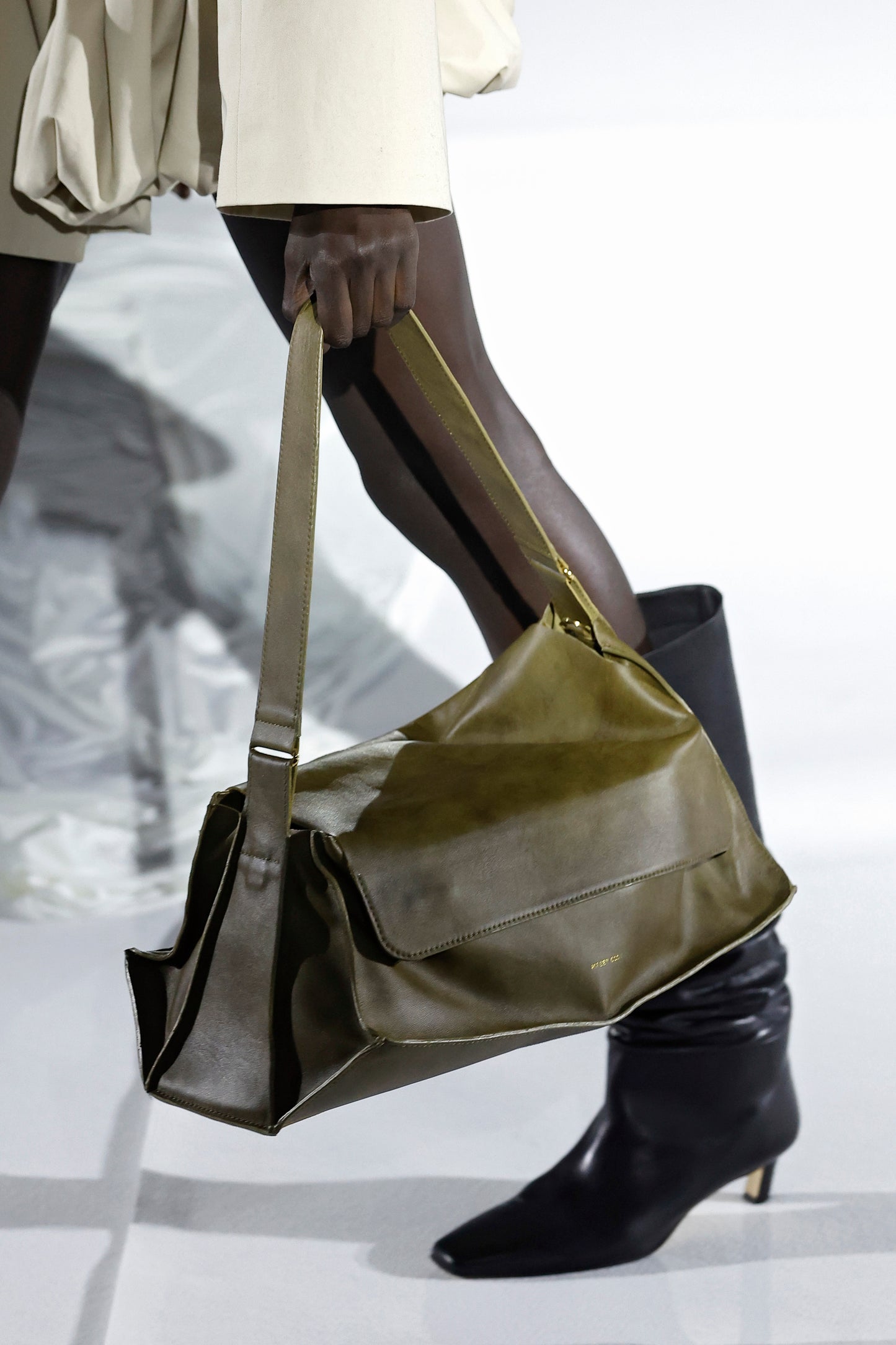 Olive Green Maxi Crash Bag